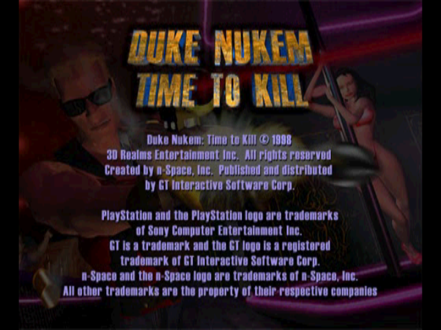 Duke Nukem - Time to Kill (Trade Demo) Title Screen
